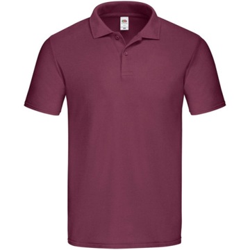 Koszulka męska Polo Original FruitLoom Burgund 3XL