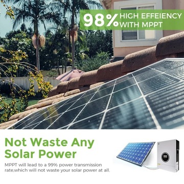 6,2 кВт, 230 В, солнечный инвертор, 6500 Вт, гибридный, 6 кВт, автономные аккумуляторные батареи, 48 В постоянного тока