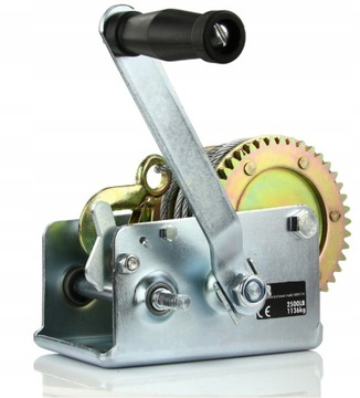 ЛЕБЕДКА СТАЛЬНАЯ ТРОСНАЯ ЛЕБЕДКА РУЧНАЯ РУЧКА 2500 ФУНТОВ