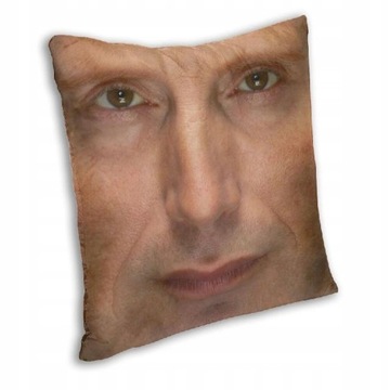 MADS Mikkelsen Hannibal Twarz Poduszka Okładka Dwa