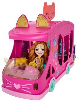 HPB34 ENCHANTIMALS MOBILNE STUDIO MODY + LALKA KOTEK