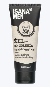 Żel do golenia łysej skóry głowy Isana Men 75ml