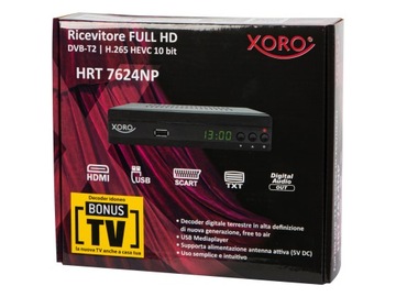 НАЗЕМНОЕ ТВ-ТВЮНЕР ДЕКОДЕР DVB-T2 H.265 HEVC FULL HD HDMI SCART ПУЛЬТ ДУ USB