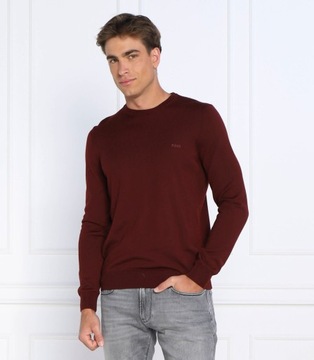 BOSS sweter Botto-L | Regular Fit bordowy