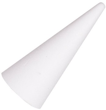 Stożek Styropianowy 28 cm