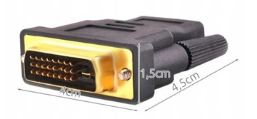 НОВЫЙ АДАПТЕР DVI-HDMI FullHD ЗОЛОТОЙ