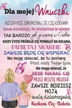 KOC DLA WNUCZKI OD BABCI 150X100CM