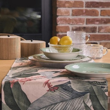 Чашка стеклянная BARREL с узором 0,35 л HOMLA