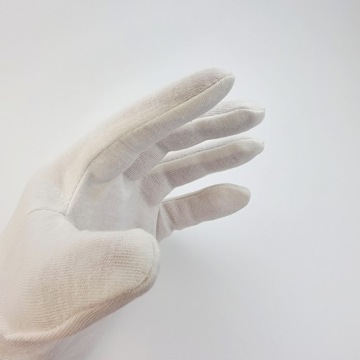 Белые косметические перчатки 100% хлопок Премиум Парафиновые процедуры для рук