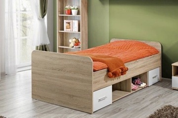 КРОВАТЬ РЕКС ЯНГ - дуб Сонома матовый белый