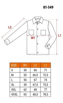 РАБОЧАЯ РУБАШКА NEO ДЖИНС РАЗМЕР 3XL 81-549-XXXL