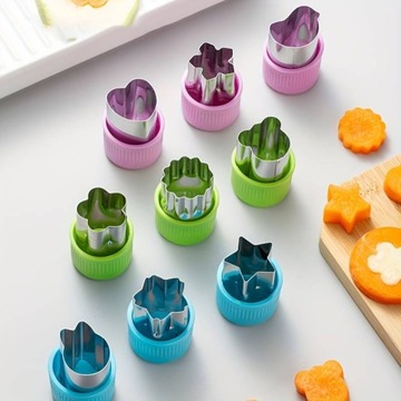 FOREMKI WYKRAWACZE FORMA DO OWOCÓW WARZYW CIASTEK CARVING OZDOBA 10szt 89