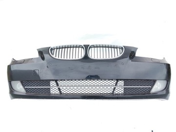 BMW E60 E61 LCI LIFT ZDERZAK PRZÓD PRZEDNI XENON PDC 668/9 Schwarz 2