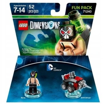 LEGO Dimensions 71240 LEGO DIMENSIONS FUN PACK DC COMICS BANE 71240 OUTLET