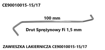 Zawieszki Lakiernicze S CE90010015-15/17 50 szt.