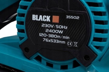 ЛЕНТОЧНАЯ ШЛИФОВАЛЬНАЯ МАШИНА 2400W ЧЕРНАЯ 2 ФУНКЦИИ 76X533