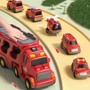 Toy Tir Tir Trainser Transporter Set 6 автомобиль автомобиля