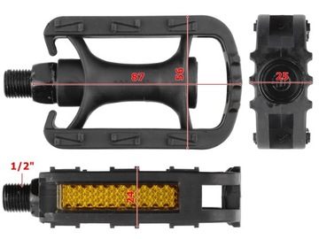 CJ-124 ДЕТСКИЕ ПЕДАЛИ 1/2х20 ДЛЯ МАЛЕНЬКИХ ВЕЛОСИПЕДОВ