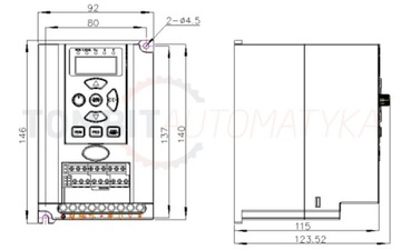 HNC ИНВЕРТОР HV950-1R5G1 1,5 кВт, 650 Гц