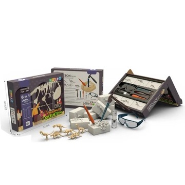 Раскопки динозавров 6 в 1 окаменелости