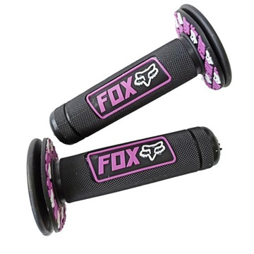 MANETKI FOX CZARNE FIOLETOWE GRIPY ENDURO