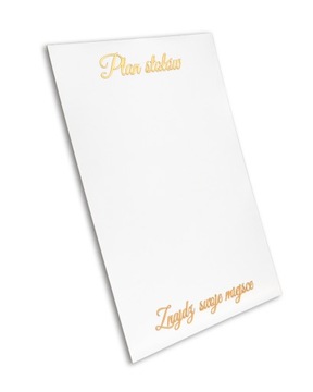 Tablica powitalna Plan stołów wesele ślub dekoracja prostokąt biały TABŚ-9Z