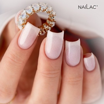 Гибридная база с частицами для ногтей Nailac 7 мл VitaMilk Shimmer