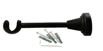 ОПОРА ДЛЯ ОДИНАРНОГО КАРДИНА Fi19 мм, матовый черный.