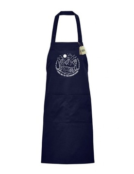 TAKE ME TO THE MOUNTAINS fartuch navy