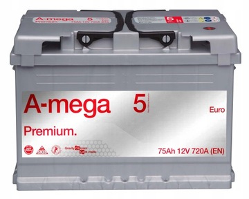 Akumulator AMEGA Premium M5 12V 75Ah 720A