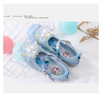 FROZEN SHOES FROZEN ELSA ELZA БЛЕСТЯЩИЕ БАЛЕТКИ РОЗОВЫЕ