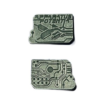 НАБОР ИЗ 3 МОНЕТ КИБЕРПАНК МЕТАЛЛ РОЛП РПГ