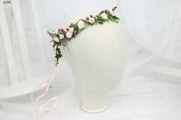 Свадебный венок для причастия, розы, украшение для волос