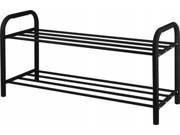 PÓŁKA NA BUTY 65 CM REGAŁ SZAFKA CZARNA METALOWA
