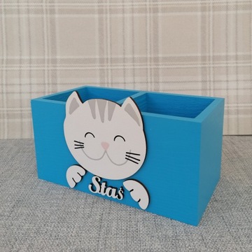 БОЛЬШАЯ подставка для мелков, 100% ДЕРЕВО, FREE NAME