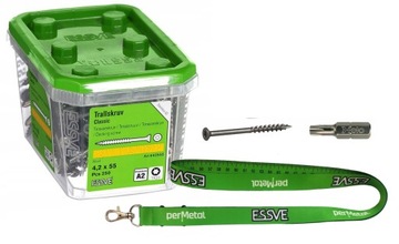 ESSVE WKRĘTY 4,2x55 TARASOWE TX20 STAL NIERDZEWNA