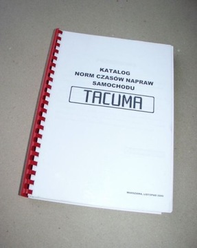 DAEWOO Tacuma i inne - katalog Norm Czasów Napraw