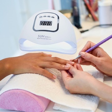 УФ СВЕТОДИОДНАЯ ЛАМПА ДЛЯ НОГТЕЙ 80ВТ ГИБРИДНЫЕ ДВОЙНЫЕ ГЕЛИ