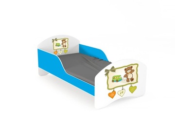 Детская кровать LEO2 160х70 бело-синий