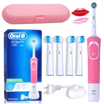 SZCZOTECZKA ELEKTRYCZNA ORAL-B VITALITY 100 3D RÓŻ