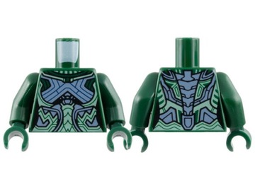 Lego Nowy Tors Dark Green Torso Female Armor sh844 Nakia 973pb4945c01