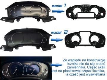 BMW 3 X3 G01 G20 G21 замена стрелок одометра MPH