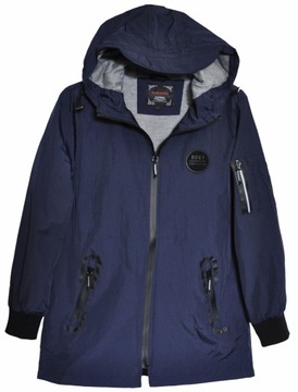 NEGRO Kurtka PARKA przejściowa WIOSNA/JESIEŃ granat r 122/128
