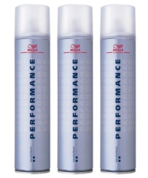 WELLA PERFORMANCE HAIR LAKIER ULTRA HOLD 3X500ML ZESTAW STYLIZACJA WŁOSY