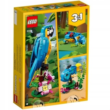 LEGO Creator 3 в 1 Экзотический попугай 31136