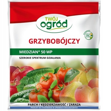Miedzian 50WP 100g grzybobójczy fungicyd ochrony