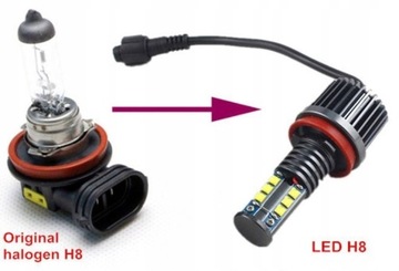 BMW СВЕТОДИОДНЫЕ КОЛЬЦА МАРКЕРЫ 240 Вт E60 E61 E90 E70 X5