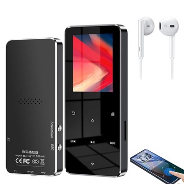 ODTWARZACZ MUZYCZNY MP3 BLUETOOTH RADIO 16GB 1.8''