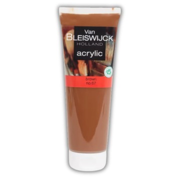 FARBA AKRYLOWA AKRYLOWE AKRYL BRĄZOWA 250ml Van Bleiswijck FARBA AKRYLOWA
