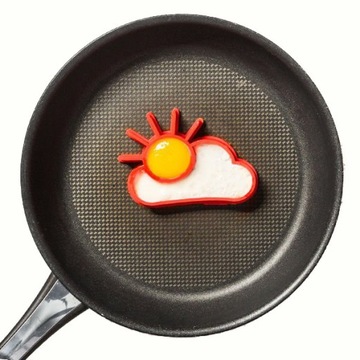 Foremka SILIKONOWA do smażenia jajek SŁOŃCE CHMURA